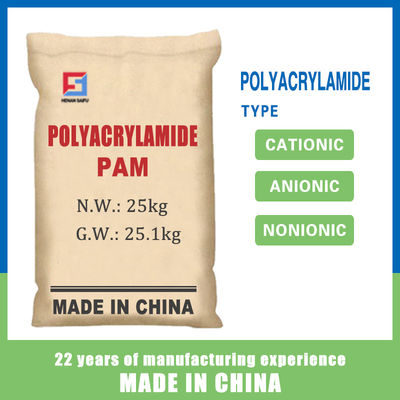 Kimia Kationik Plolyacrylamide Flocculant Sludge Dewatering Water Treatment